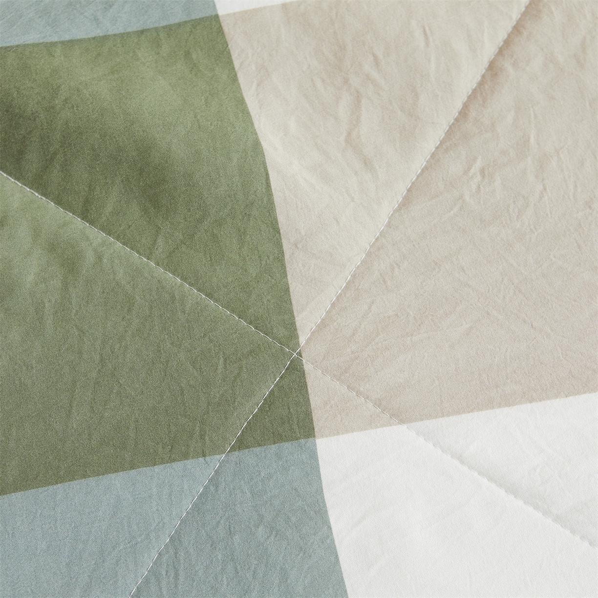 91家纺网 家纺一手货源 找家纺 梵蒂莎 【地板价】2026新品水洗棉新疆棉花夏被无印风夏被格子空调被被子被芯（需要买家秀，加微信） 绿大格