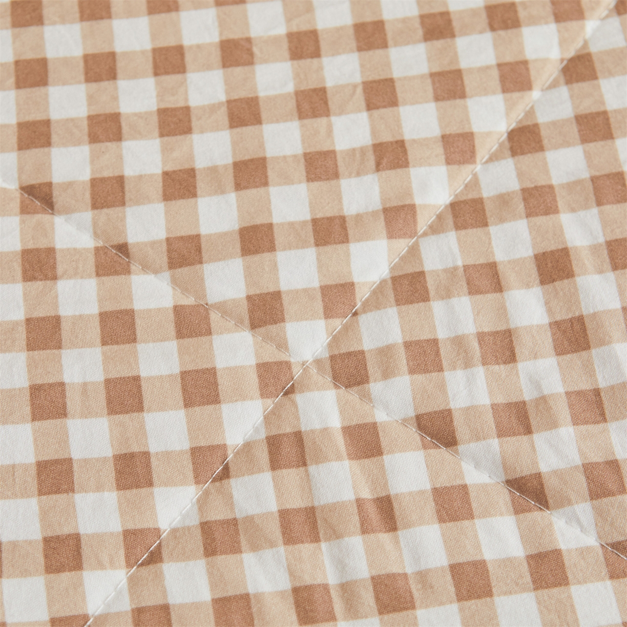 91家纺网 家纺一手货源 找家纺 梵蒂莎 【地板价】2026新品水洗棉新疆棉花夏被无印风夏被格子空调被被子被芯（需要买家秀，加微信） 浅米小格