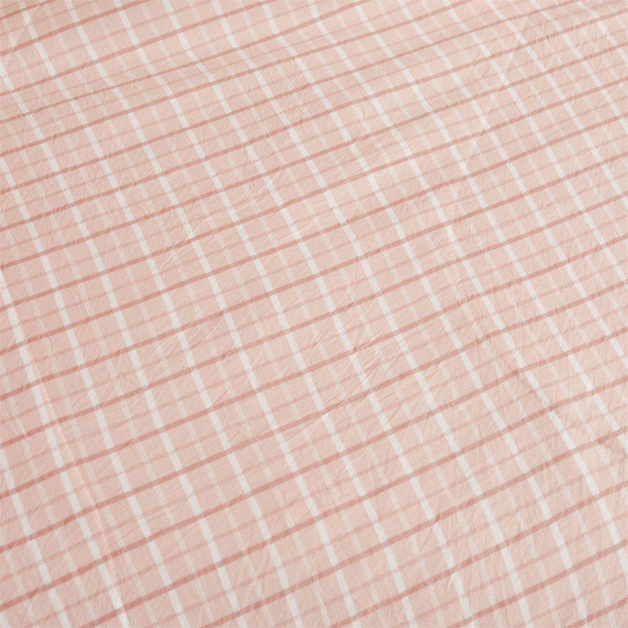 91家纺网 家纺一手货源 找家纺 梵蒂莎 【地板价】2026新品水洗棉新疆棉花夏被无印风夏被格子空调被被子被芯（需要买家秀，加微信） 若兮-粉