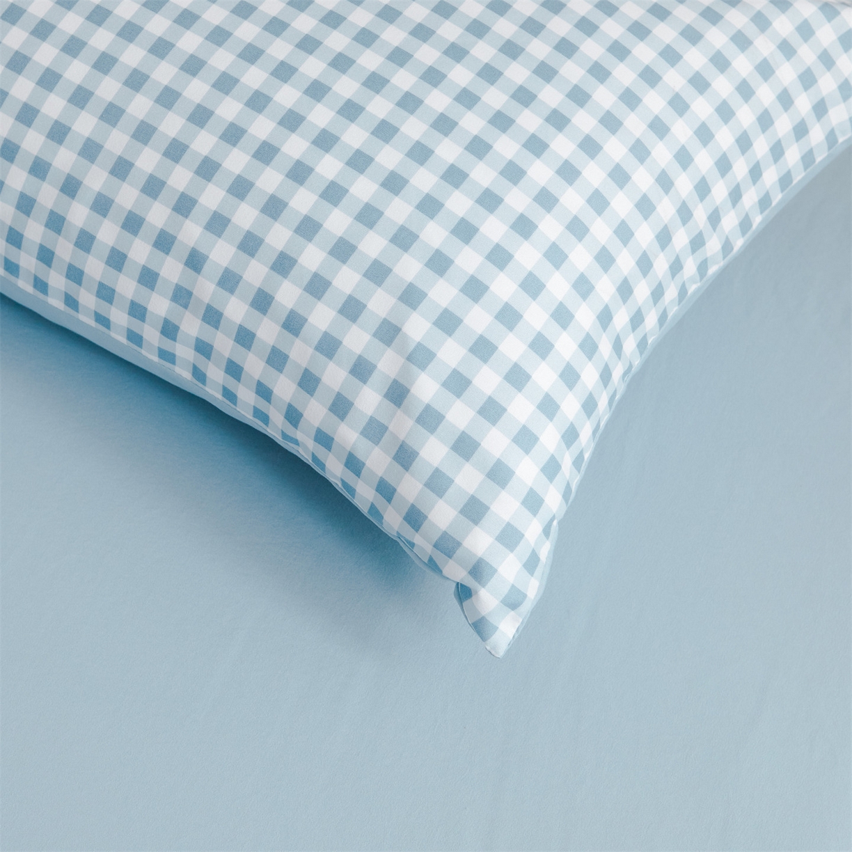 91家纺网 家纺一手货源 找家纺 梵蒂莎 【地板价】2026新品水洗棉新疆棉花夏被无印风夏被格子空调被被子被芯（需要买家秀，加微信） 水兰小格