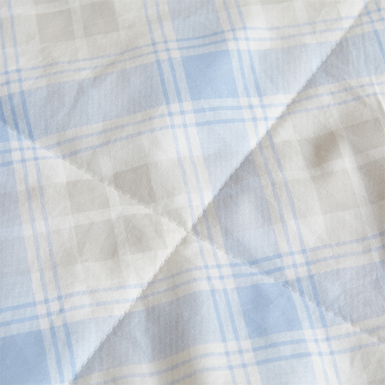 91家纺网 家纺一手货源 找家纺 梵蒂莎 【地板价】2026新品水洗棉新疆棉花夏被无印风夏被格子空调被被子被芯（需要买家秀，加微信） 遇见兰