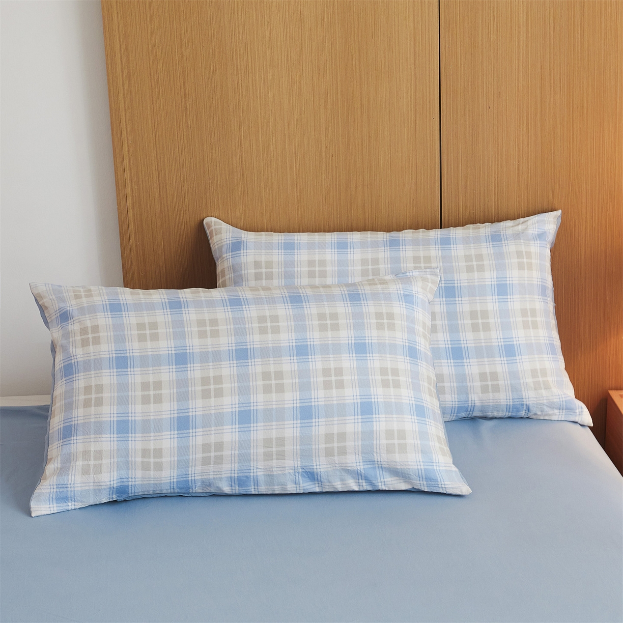 91家纺网 家纺一手货源 找家纺 梵蒂莎 【地板价】2026新品水洗棉新疆棉花夏被无印风夏被格子空调被被子被芯（需要买家秀，加微信） 遇见兰