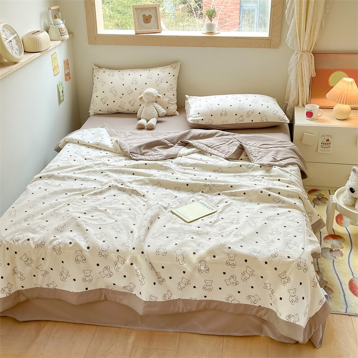 91家纺网 家纺一手货源 找家纺 （总）梵蒂莎 【地板价】2026新品水洗棉新疆棉花夏被印花夏被格子小清新空调被被子被芯（需要买家秀，加微信）