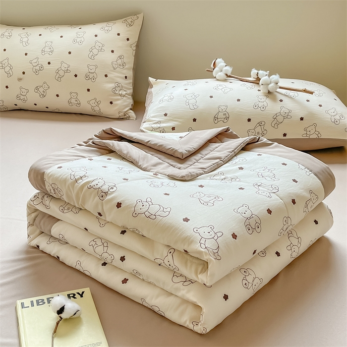 91家纺网 家纺一手货源 找家纺 （总）梵蒂莎 【地板价】2026新品水洗棉新疆棉花夏被印花夏被格子小清新空调被被子被芯（需要买家秀，加微信）