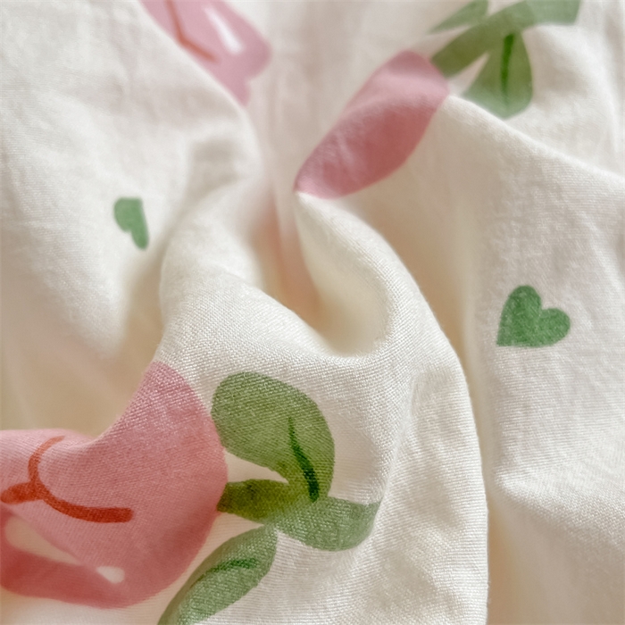 91家纺网 家纺一手货源 找家纺 梵蒂莎 【地板价】2026新品水洗棉新疆棉花夏被印花夏被格子小清新空调被被子被芯（需要买家秀，加微信） 碧叶粉黛-粉