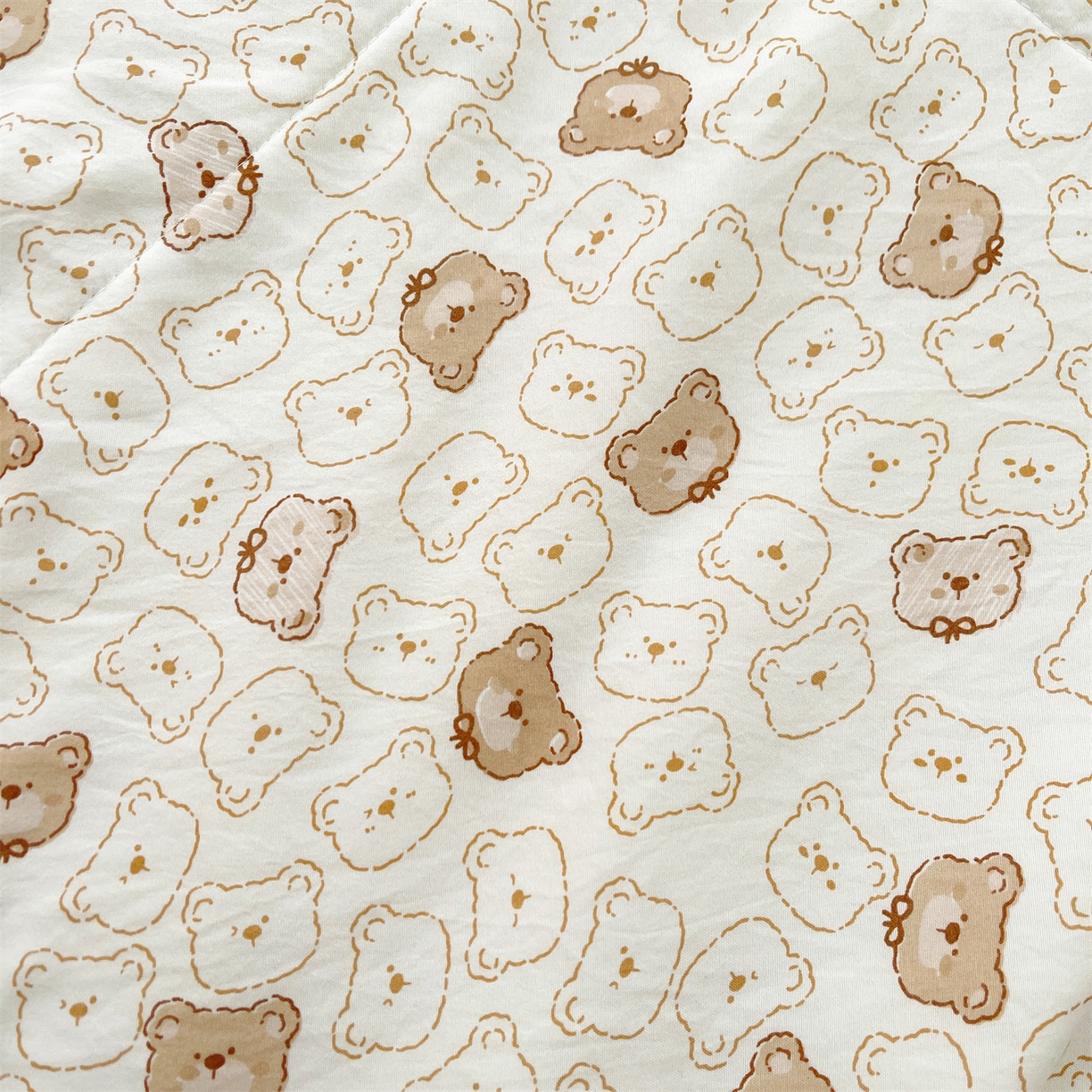 91家纺网 家纺一手货源 找家纺 梵蒂莎 【地板价】2026新品水洗棉新疆棉花夏被印花夏被格子小清新空调被被子被芯（需要买家秀，加微信） 抱抱熊