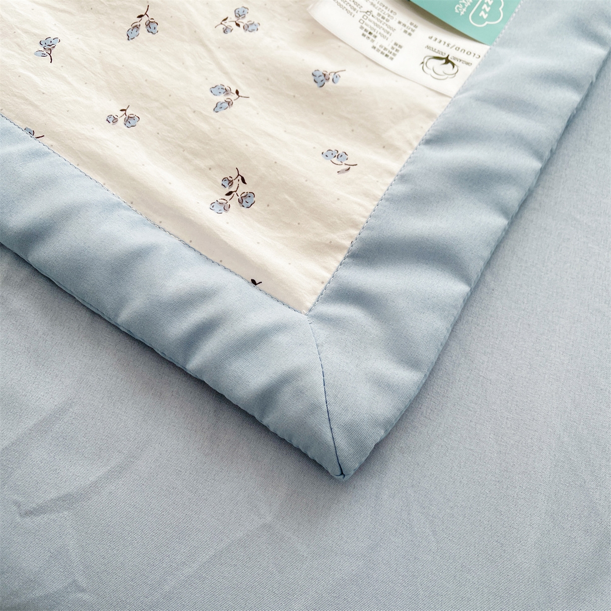 91家纺网 家纺一手货源 找家纺 梵蒂莎 【地板价】2026新品水洗棉新疆棉花夏被印花夏被格子小清新空调被被子被芯（需要买家秀，加微信） 花菲