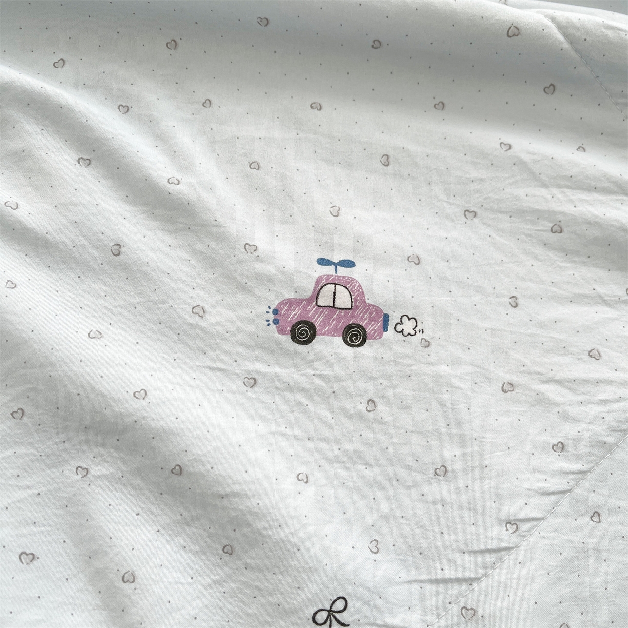 91家纺网 家纺一手货源 找家纺 梵蒂莎 【地板价】2026新品水洗棉新疆棉花夏被印花夏被格子小清新空调被被子被芯（需要买家秀，加微信） 旅途汽车