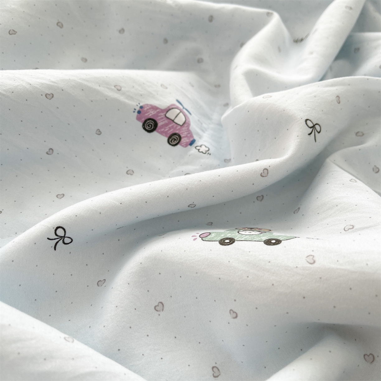 91家纺网 家纺一手货源 找家纺 梵蒂莎 【地板价】2026新品水洗棉新疆棉花夏被印花夏被格子小清新空调被被子被芯（需要买家秀，加微信） 旅途汽车