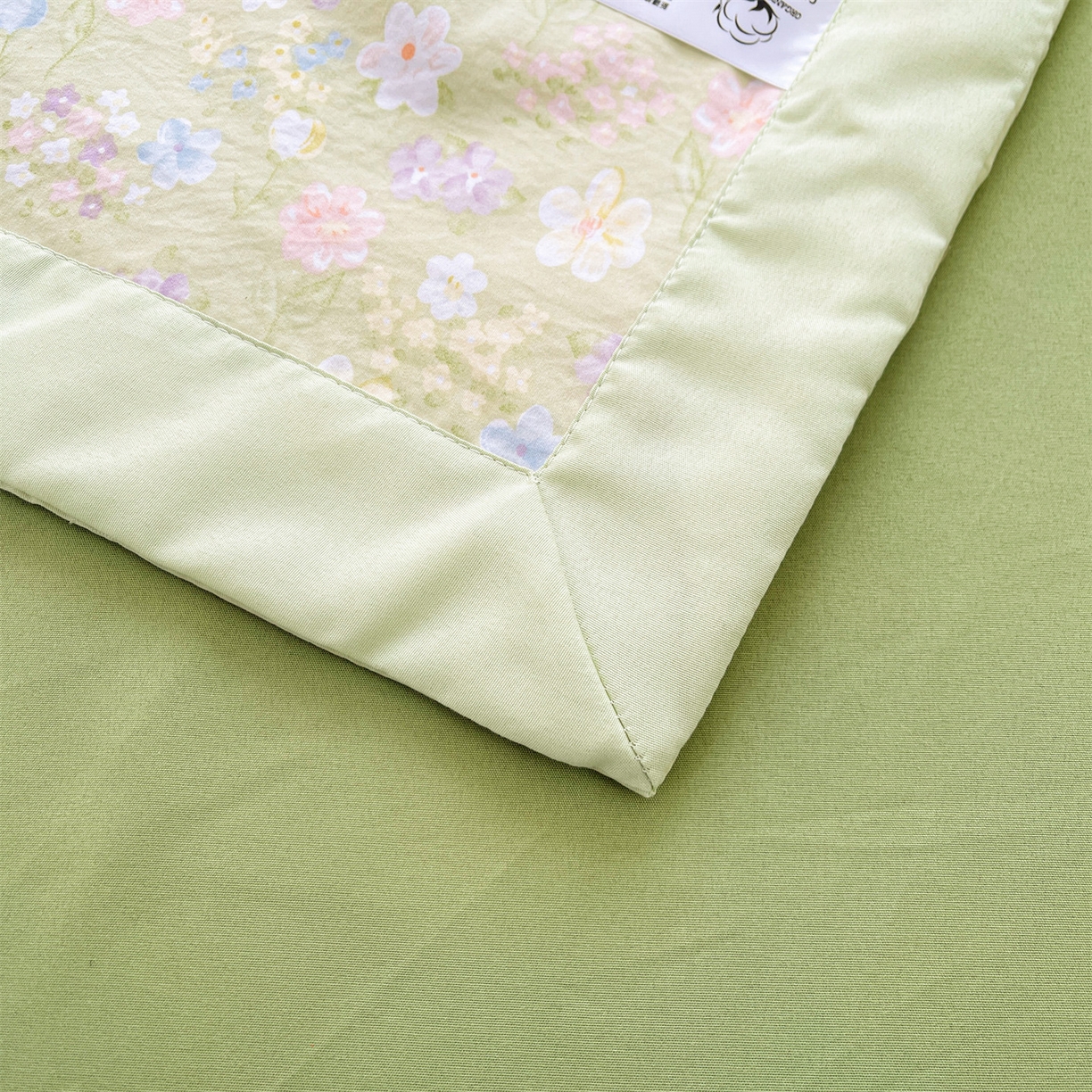 91家纺网 家纺一手货源 找家纺 梵蒂莎 【地板价】2026新品水洗棉新疆棉花夏被印花夏被格子小清新空调被被子被芯（需要买家秀，加微信） 木槿花