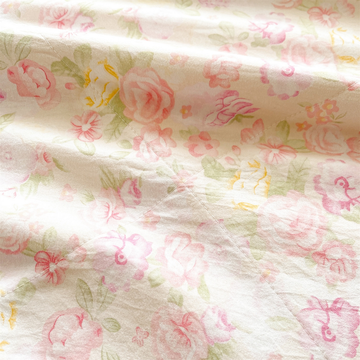 91家纺网 家纺一手货源 找家纺 梵蒂莎 【地板价】2026新品水洗棉新疆棉花夏被印花夏被格子小清新空调被被子被芯（需要买家秀，加微信） 欧若拉