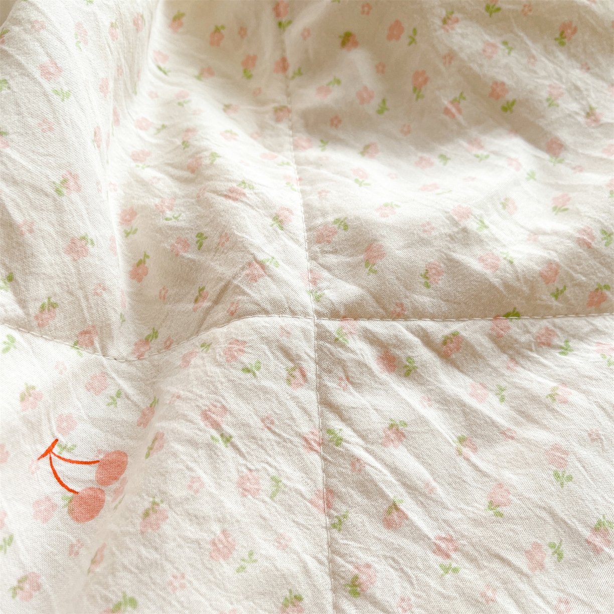 91家纺网 家纺一手货源 找家纺 梵蒂莎 【地板价】2026新品水洗棉新疆棉花夏被印花夏被格子小清新空调被被子被芯（需要买家秀，加微信） 甜心派派女孩