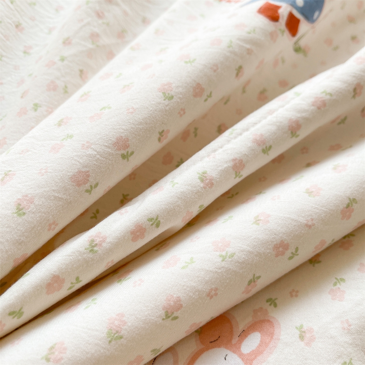 91家纺网 家纺一手货源 找家纺 梵蒂莎 【地板价】2026新品水洗棉新疆棉花夏被印花夏被格子小清新空调被被子被芯（需要买家秀，加微信） 甜心派派女孩