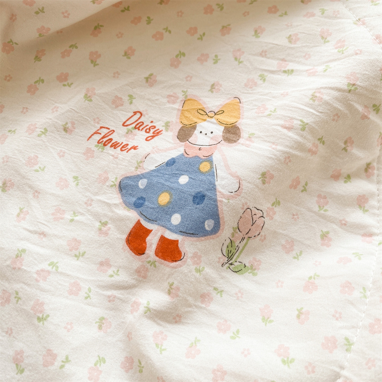 91家纺网 家纺一手货源 找家纺 梵蒂莎 【地板价】2026新品水洗棉新疆棉花夏被印花夏被格子小清新空调被被子被芯（需要买家秀，加微信） 甜心派派女孩