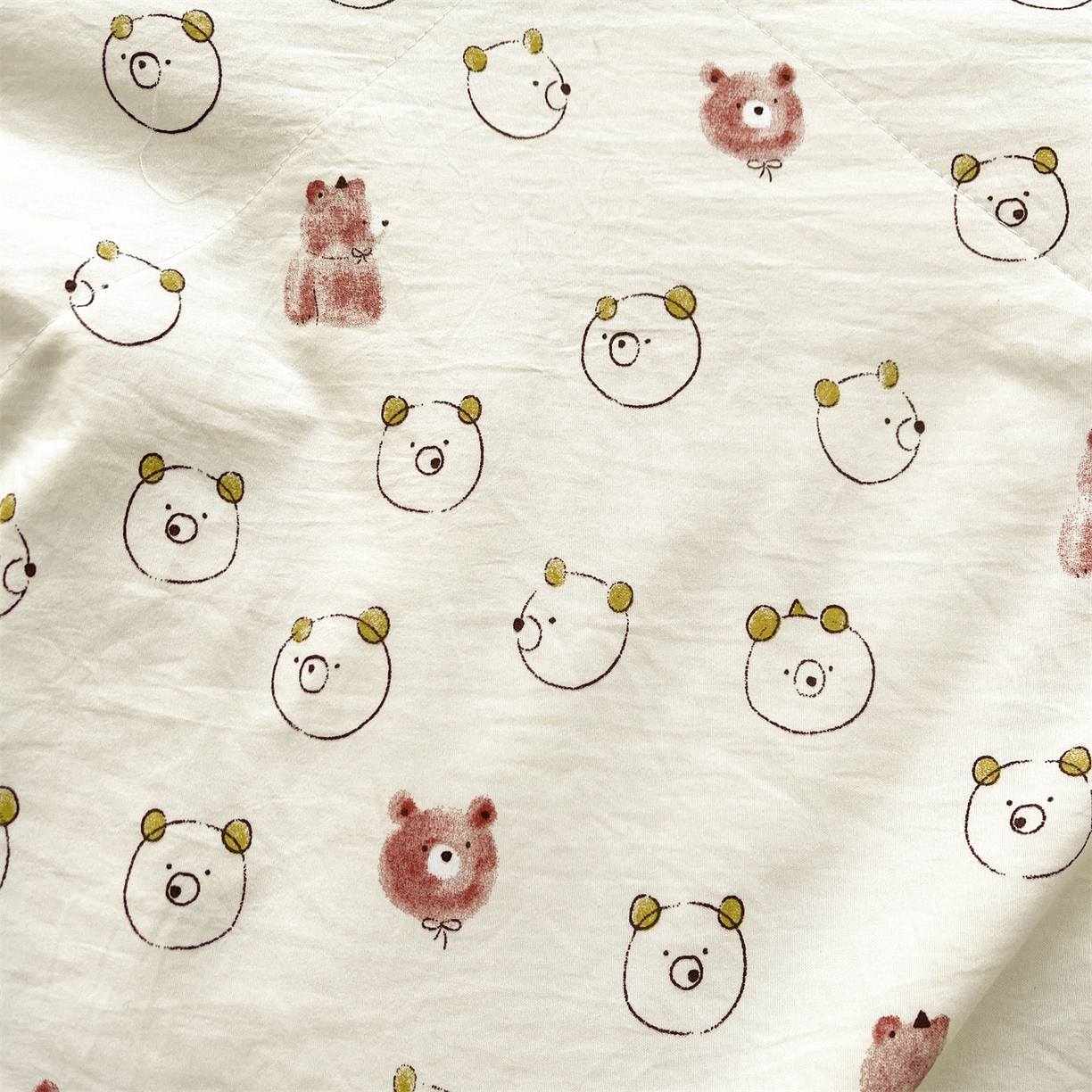 91家纺网 家纺一手货源 找家纺 梵蒂莎 【地板价】2026新品水洗棉新疆棉花夏被印花夏被格子小清新空调被被子被芯（需要买家秀，加微信） 元气小熊