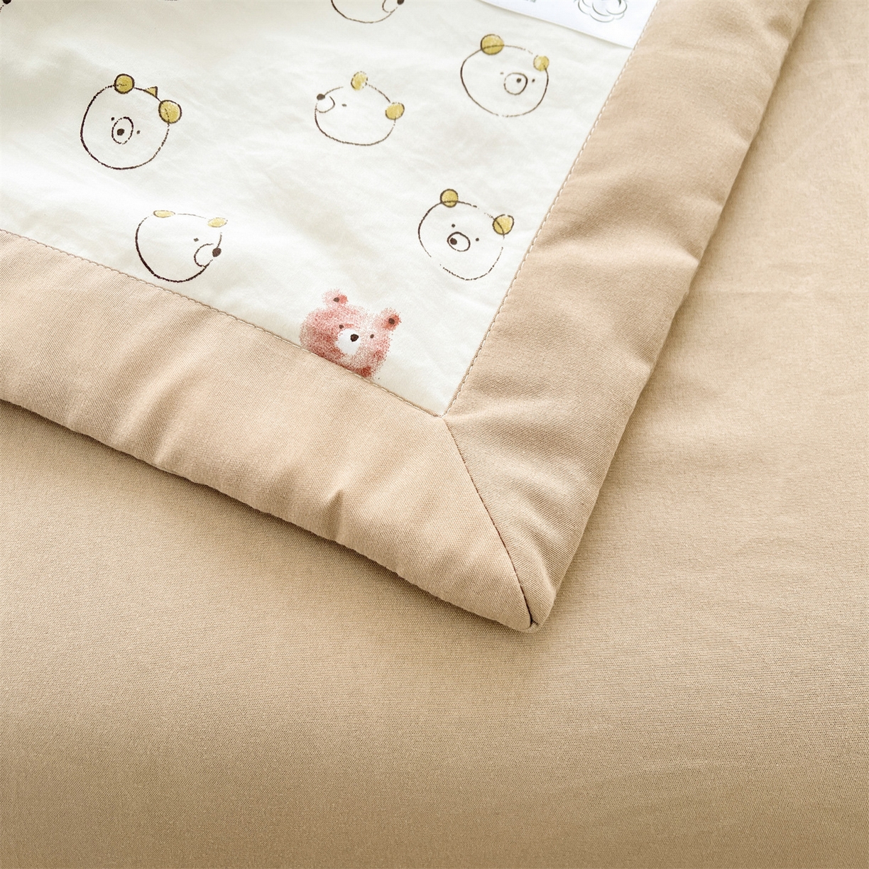 91家纺网 家纺一手货源 找家纺 梵蒂莎 【地板价】2026新品水洗棉新疆棉花夏被印花夏被格子小清新空调被被子被芯（需要买家秀，加微信） 元气小熊