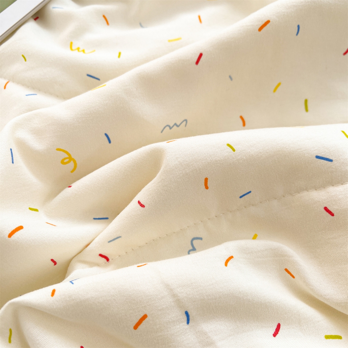 91家纺网 家纺一手货源 找家纺 梵蒂莎 【地板价】2026新品水洗棉新疆棉花夏被印花夏被格子小清新空调被被子被芯（需要买家秀，加微信） 芝士碎