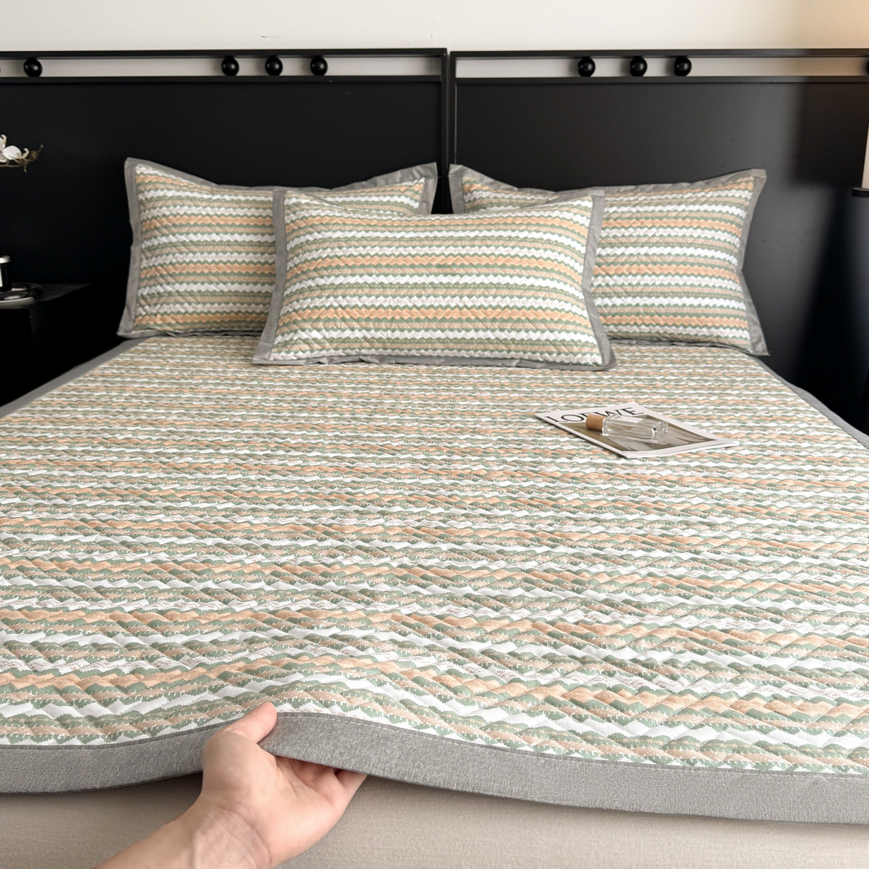 91家纺网 家纺一手货源 找家纺 （总）慕尚家纺 2026新款百百棉全棉纯棉床席老粗布凉席席子