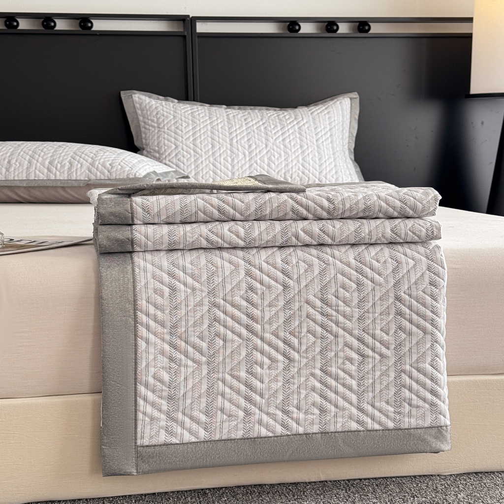 91家纺网 家纺一手货源 找家纺 慕尚家纺 2026新款百百棉全棉纯棉床席老粗布凉席席子 简希 米灰