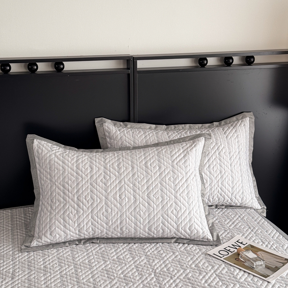 91家纺网 家纺一手货源 找家纺 慕尚家纺 2026新款百百棉全棉纯棉床席老粗布凉席席子 简希 米灰