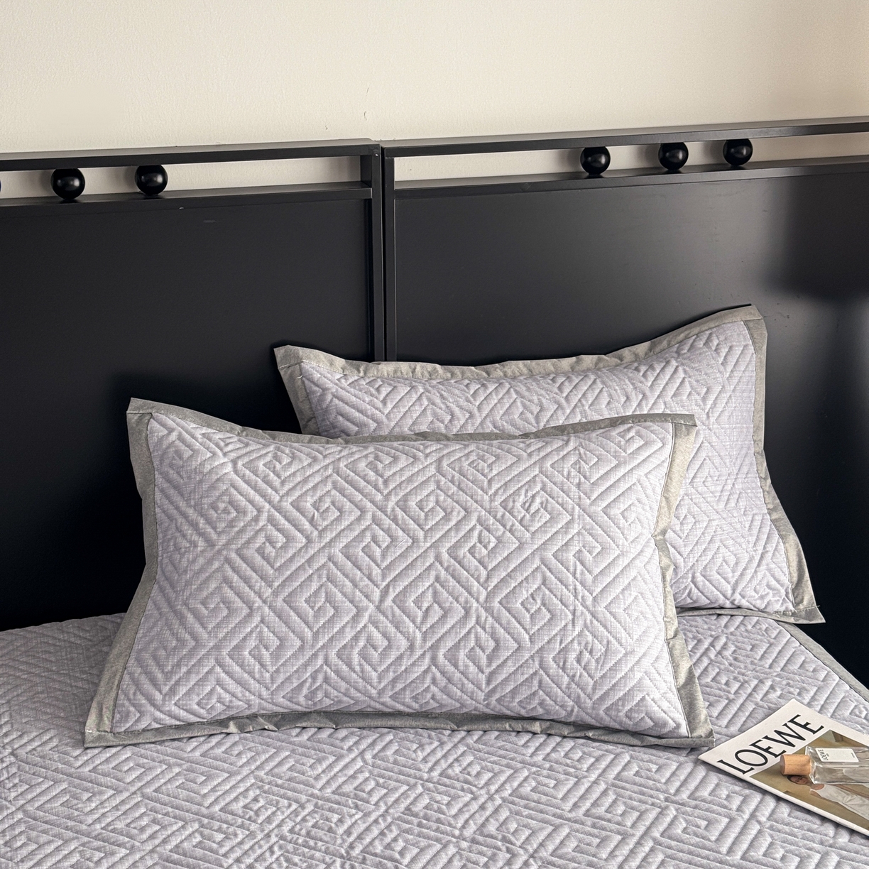 91家纺网 家纺一手货源 找家纺 慕尚家纺 2026新款百百棉全棉纯棉床席老粗布凉席席子 简希 深灰