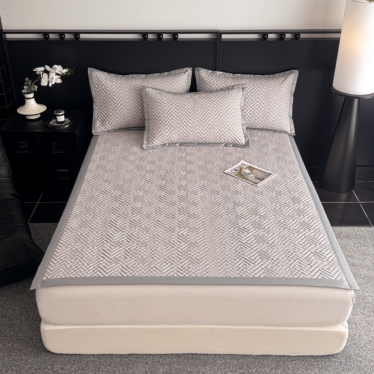 91家纺网 家纺一手货源 找家纺 慕尚家纺 2026新款百百棉全棉纯棉床席老粗布凉席席子 简约