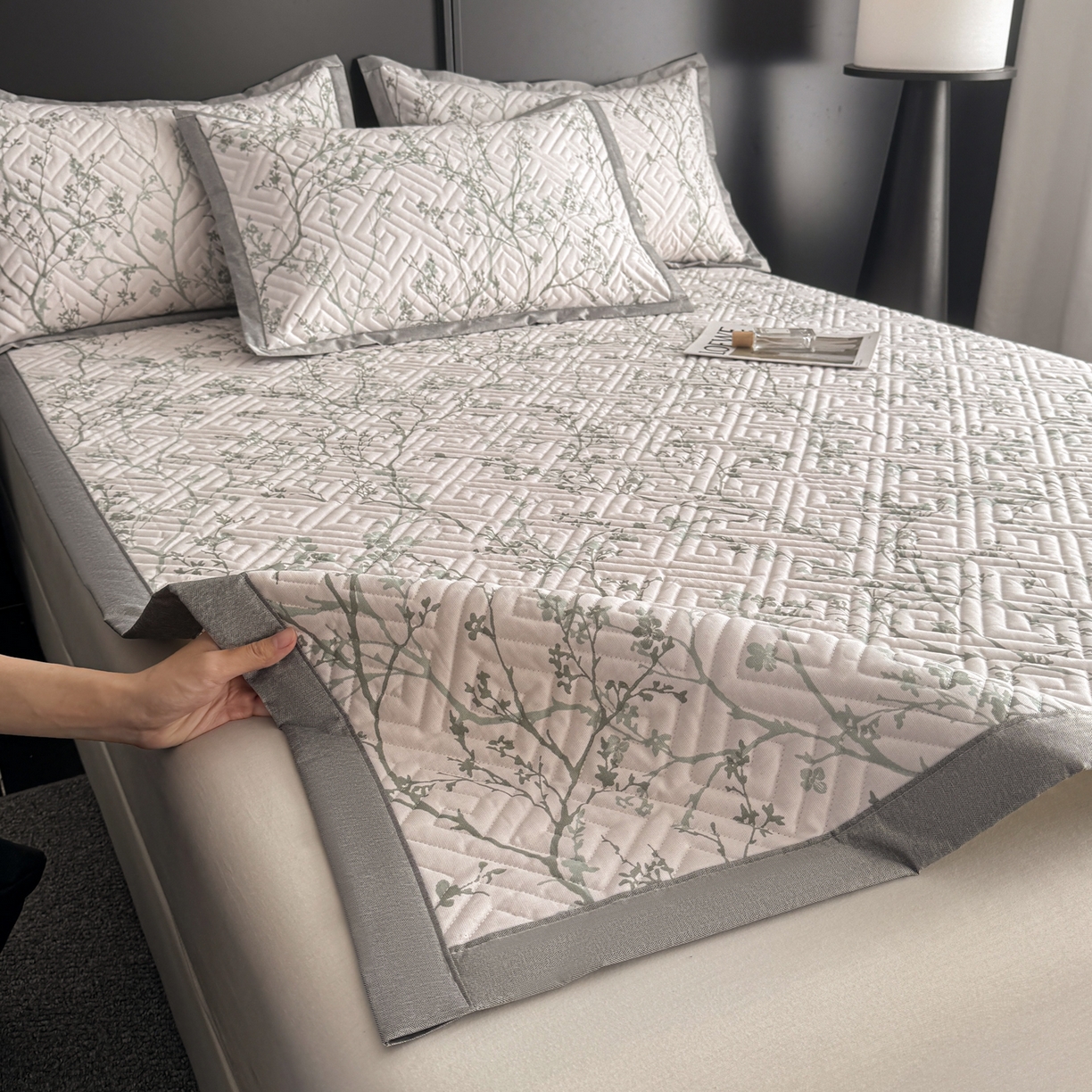 91家纺网 家纺一手货源 找家纺 慕尚家纺 2026新款百百棉全棉纯棉床席老粗布凉席席子 九枝里