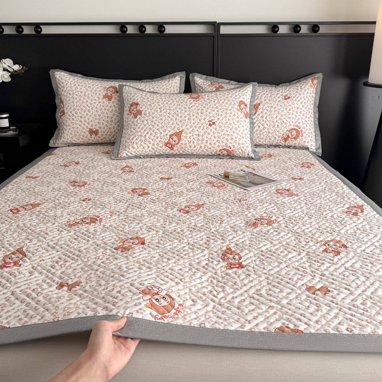 慕尚家纺 2026新款百百棉全棉纯棉床席老粗布凉席席子 开心凯莉