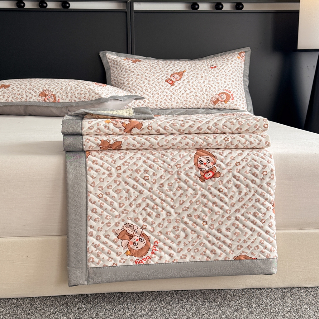 91家纺网 家纺一手货源 找家纺 慕尚家纺 2026新款百百棉全棉纯棉床席老粗布凉席席子 开心凯莉