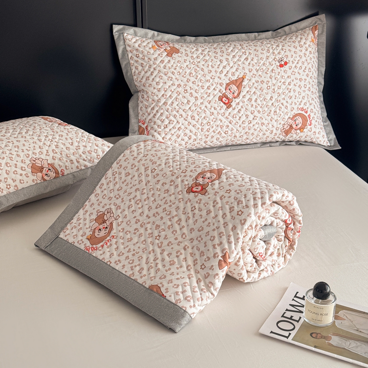 91家纺网 家纺一手货源 找家纺 慕尚家纺 2026新款百百棉全棉纯棉床席老粗布凉席席子 开心凯莉