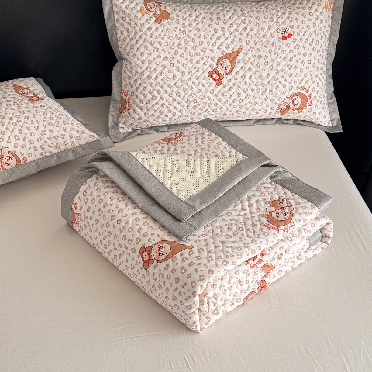 91家纺网 家纺一手货源 找家纺 慕尚家纺 2026新款百百棉全棉纯棉床席老粗布凉席席子 开心凯莉