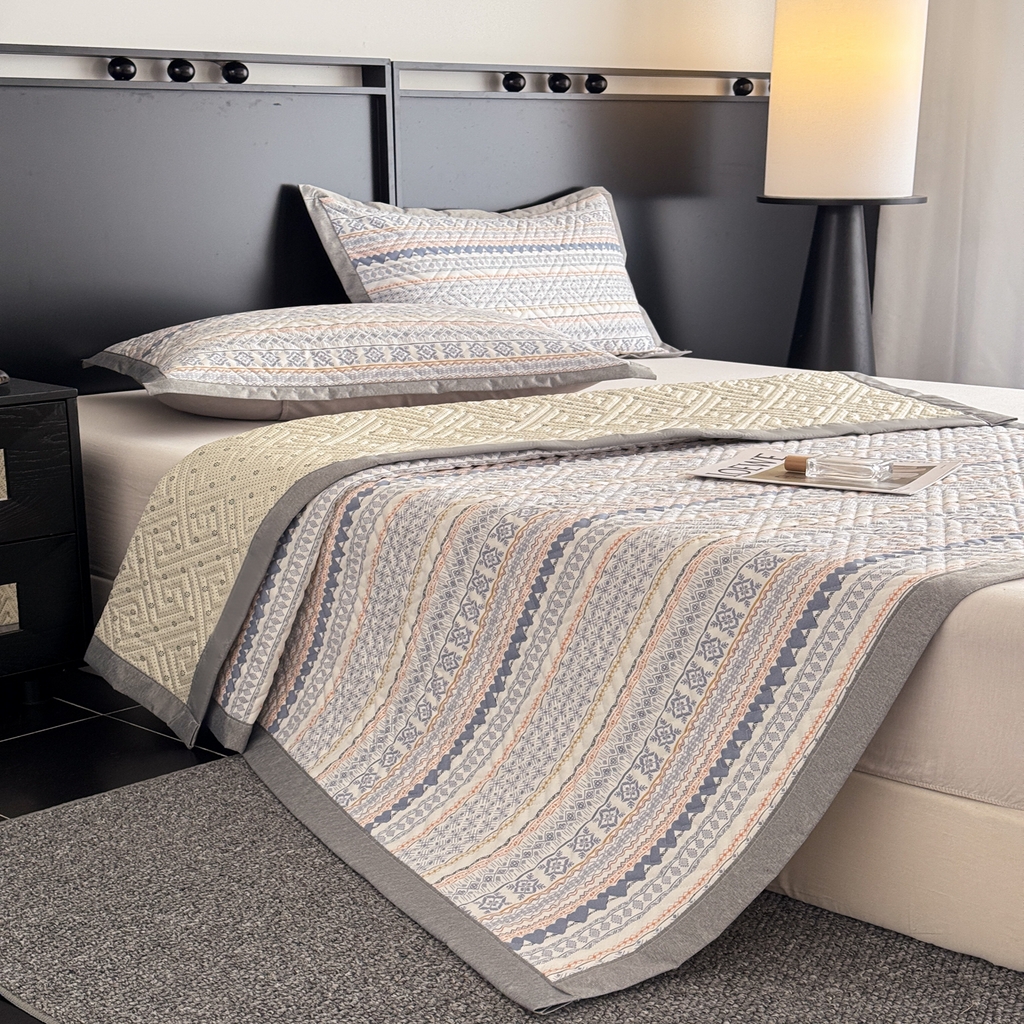 91家纺网 家纺一手货源 找家纺 慕尚家纺 2026新款百百棉全棉纯棉床席老粗布凉席席子 拉蒙爱心