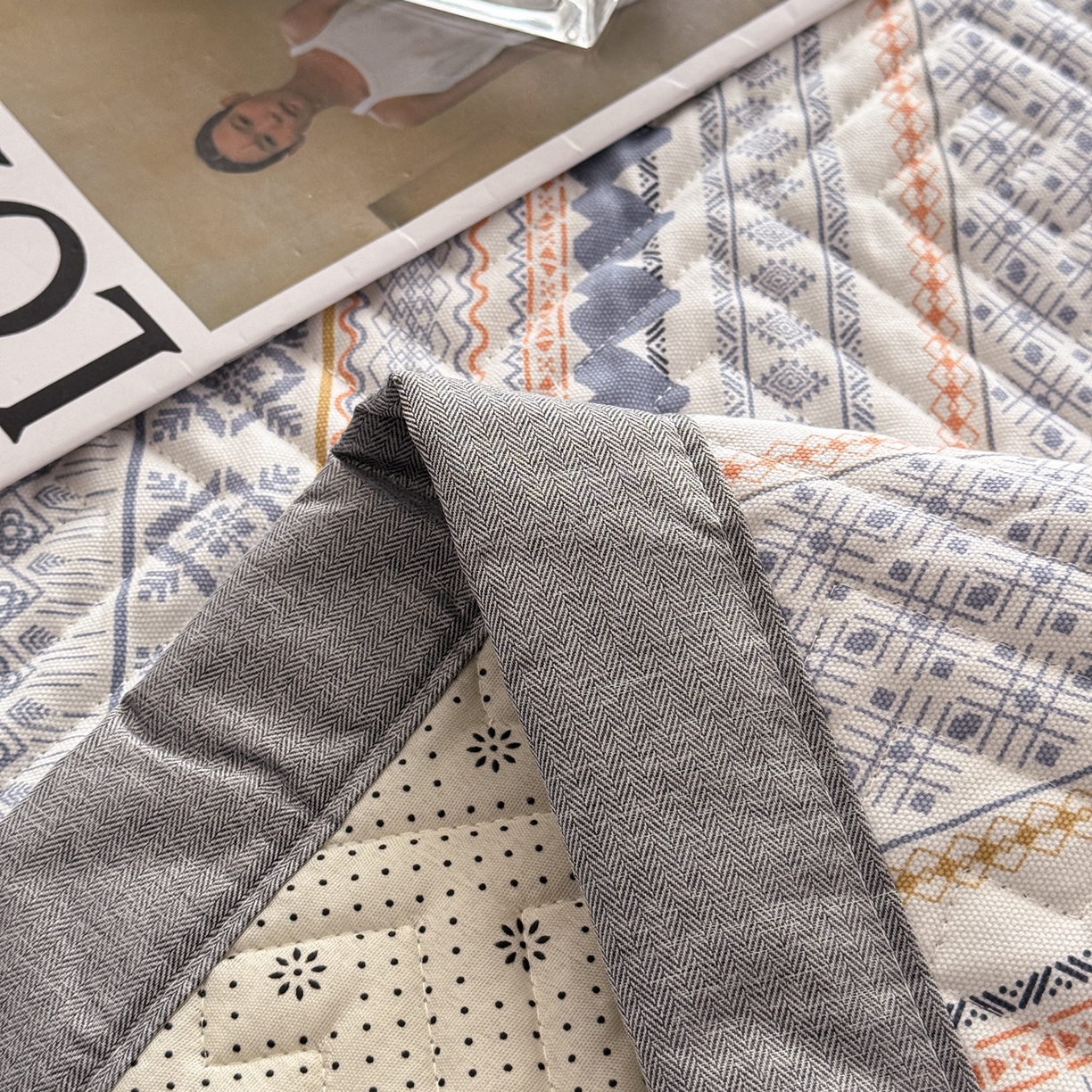 91家纺网 家纺一手货源 找家纺 慕尚家纺 2026新款百百棉全棉纯棉床席老粗布凉席席子 拉蒙爱心