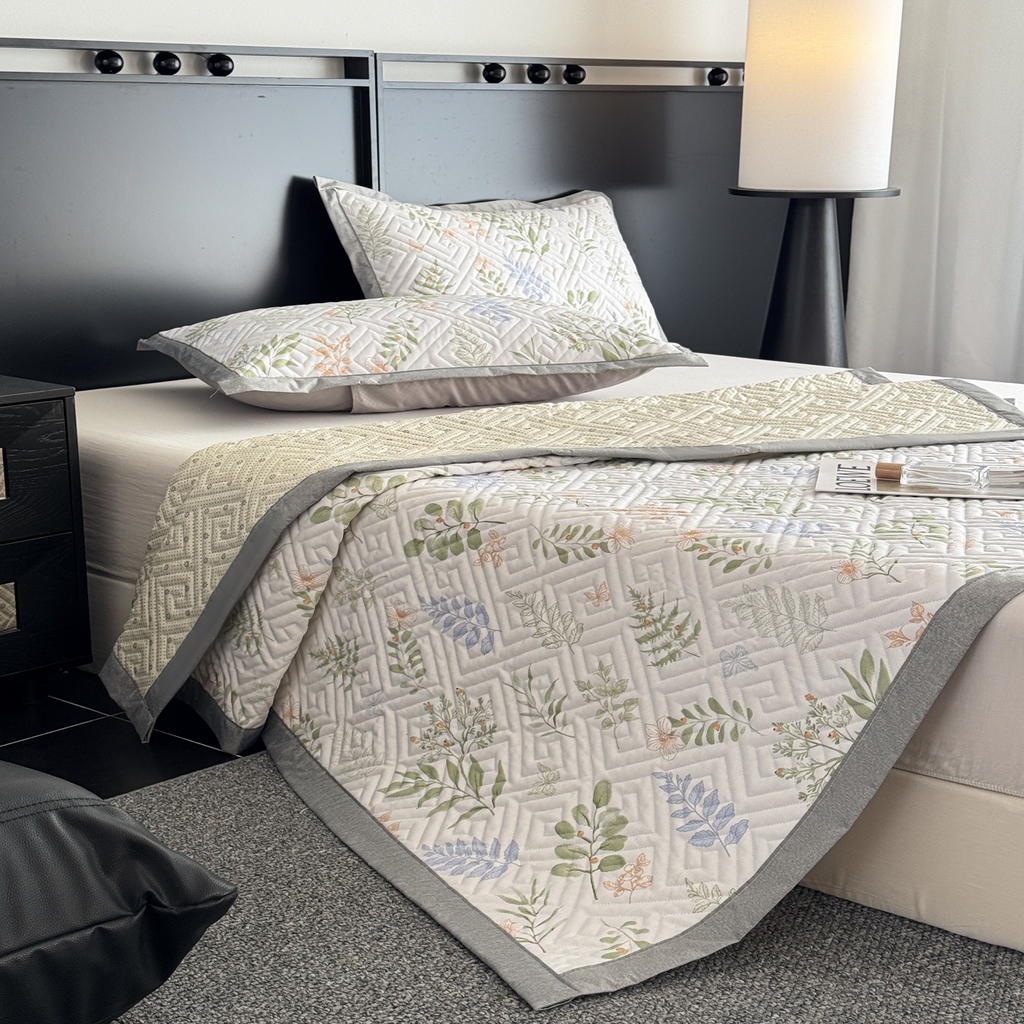 91家纺网 家纺一手货源 找家纺 慕尚家纺 2026新款百百棉全棉纯棉床席老粗布凉席席子 墨羽