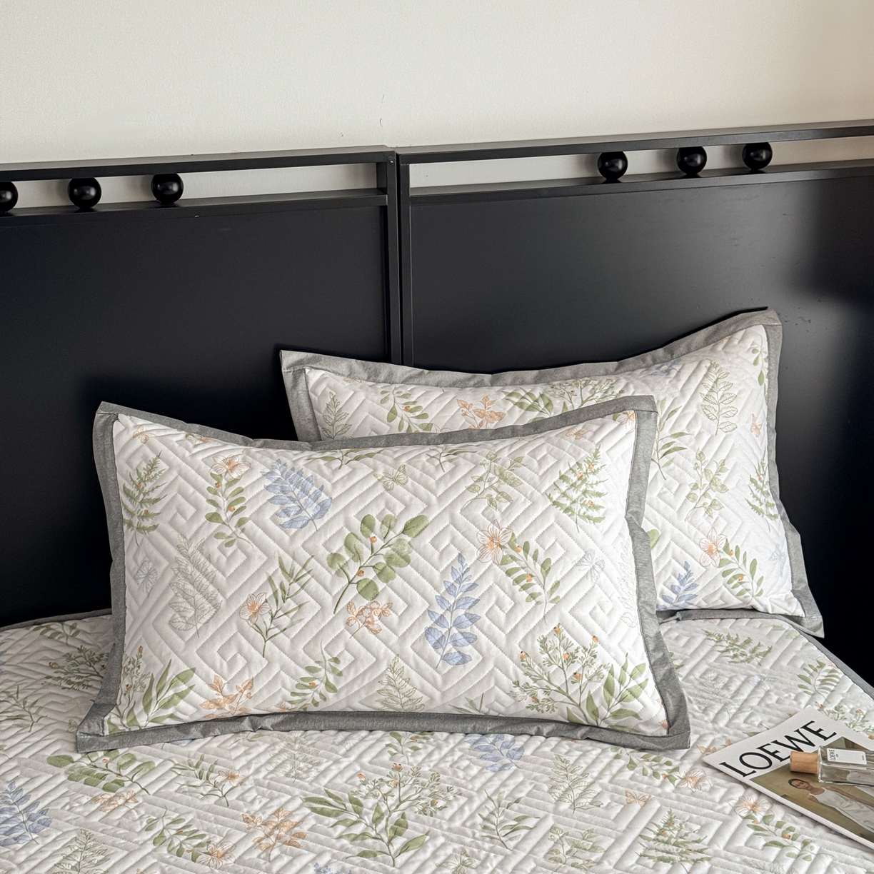 91家纺网 家纺一手货源 找家纺 慕尚家纺 2026新款百百棉全棉纯棉床席老粗布凉席席子 墨羽