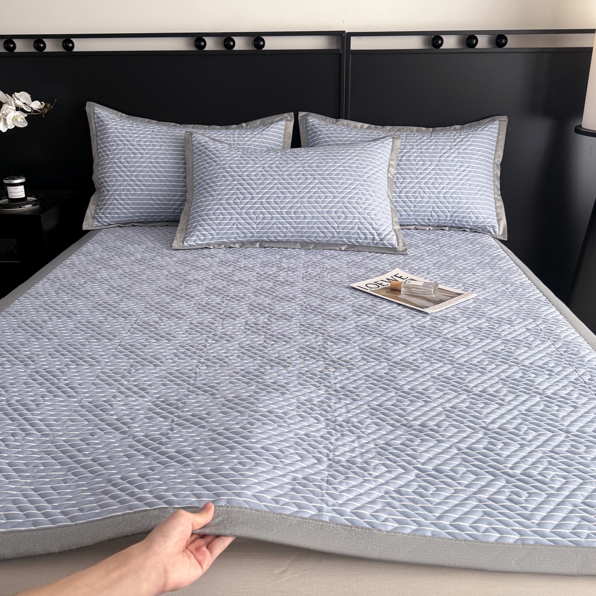 慕尚家纺 2026新款百百棉全棉纯棉床席老粗布凉席席子 竖条简希