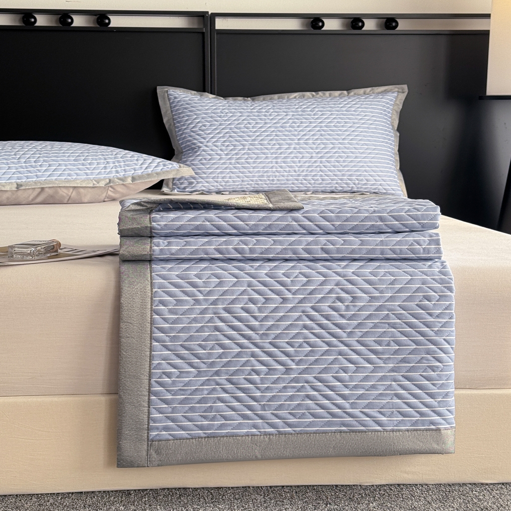 91家纺网 家纺一手货源 找家纺 慕尚家纺 2026新款百百棉全棉纯棉床席老粗布凉席席子 竖条简希