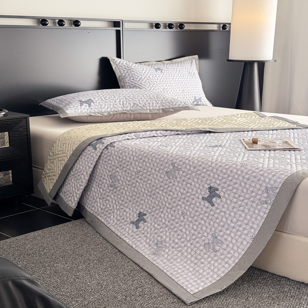 91家纺网 家纺一手货源 找家纺 慕尚家纺 2026新款百百棉全棉纯棉床席老粗布凉席席子 小斑马