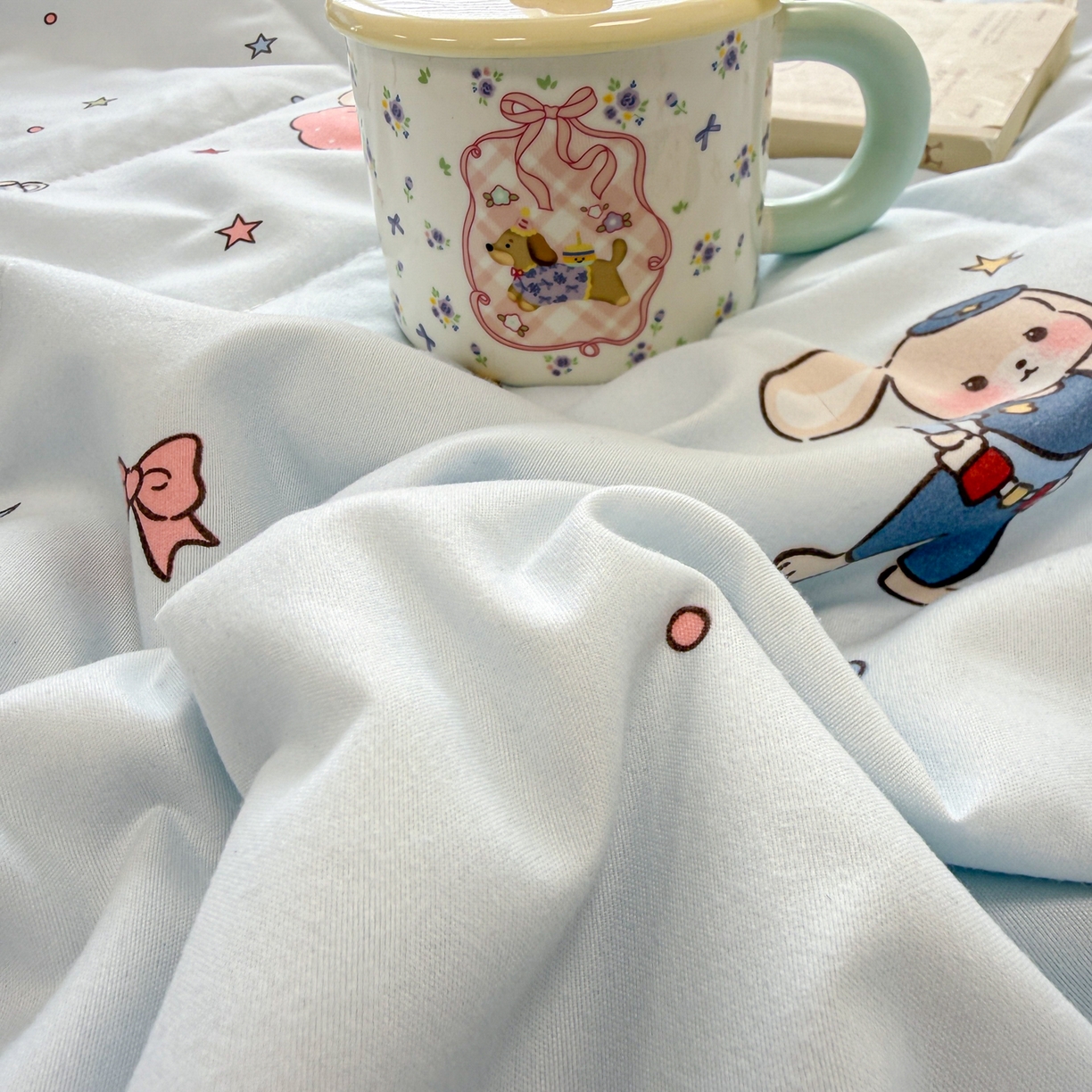 91家纺网 家纺一手货源 找家纺 慕尚家纺 2026新款水洗棉可爱小清新夏被空调被夏凉被 疯狂动物