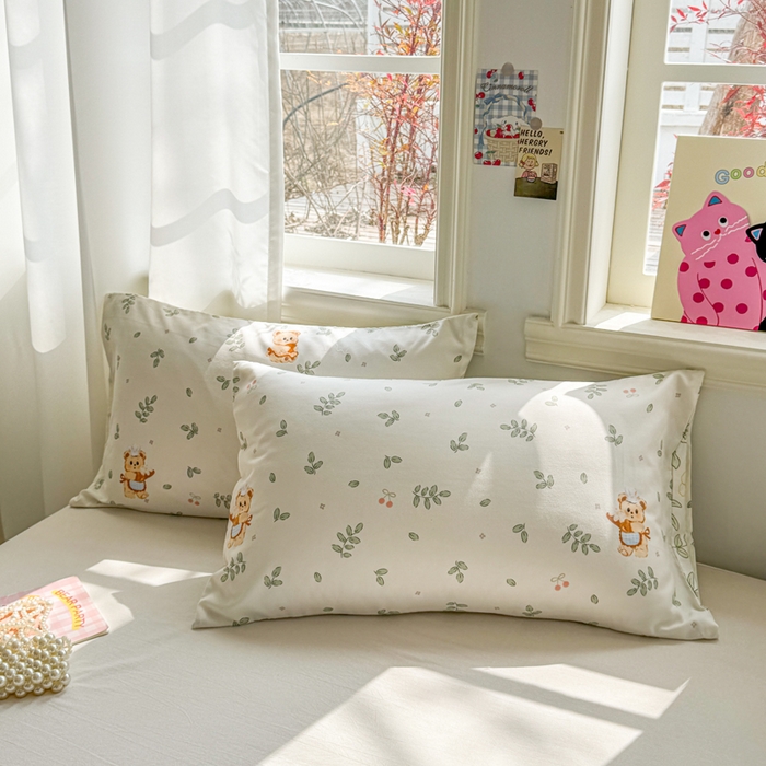 91家纺网 家纺一手货源 找家纺 慕尚家纺 2026新款水洗棉可爱小清新夏被空调被夏凉被 邻家小熊