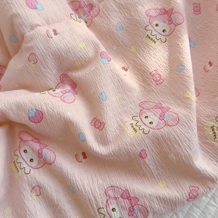 91家纺网 家纺一手货源 找家纺 几禾 2026新款云感双层纱抗菌花边夏被-晴风系列 晴风-猫系恋情