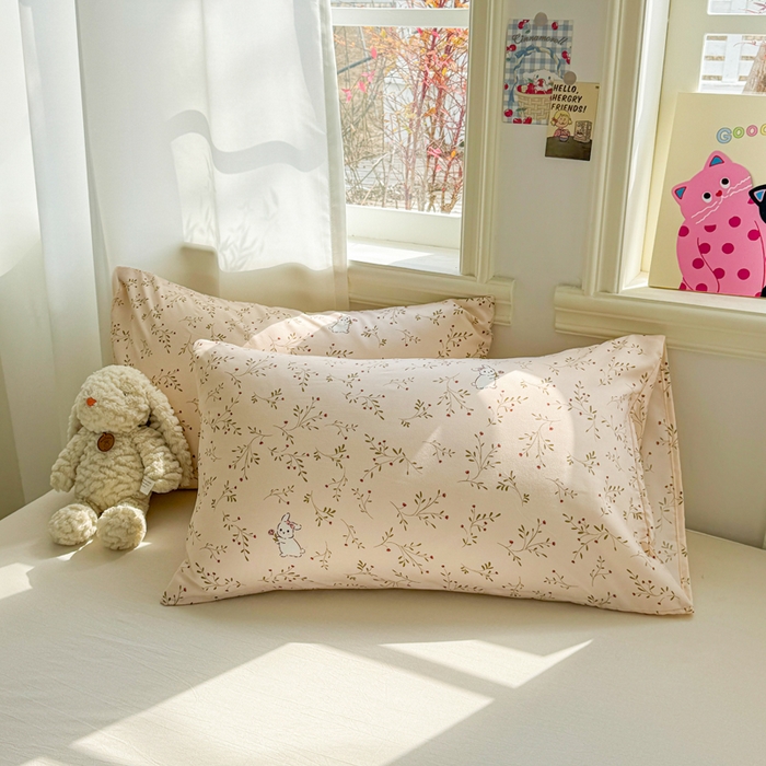 91家纺网 家纺一手货源 找家纺 慕尚家纺 2026新款水洗棉可爱小清新夏被空调被夏凉被 兔宝宝