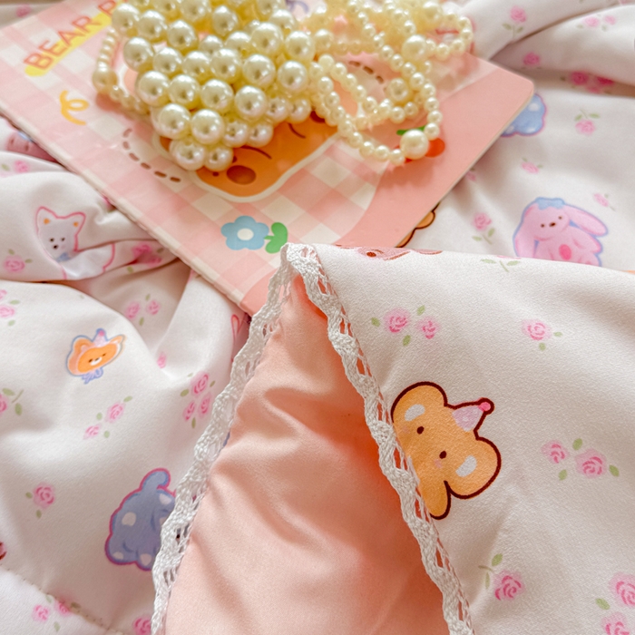 91家纺网 家纺一手货源 找家纺 慕尚家纺 2026新款水洗棉可爱小清新夏被空调被夏凉被 小奶狗