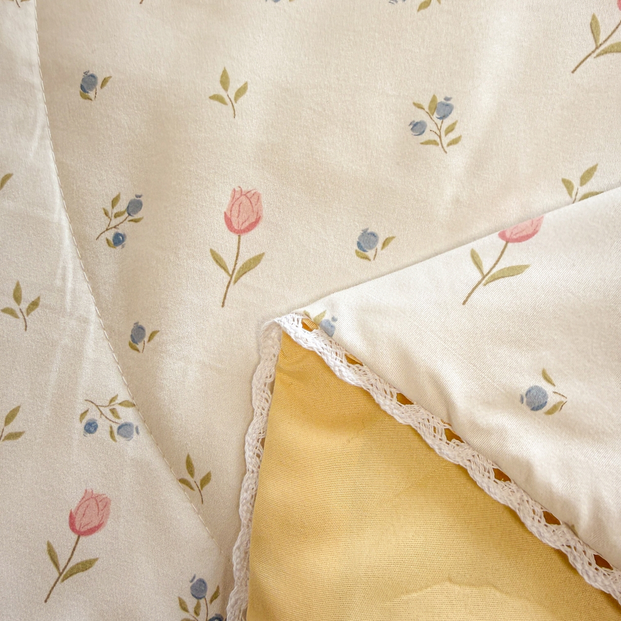 91家纺网 家纺一手货源 找家纺 慕尚家纺 2026新款水洗棉可爱小清新夏被空调被夏凉被 小仙朵儿