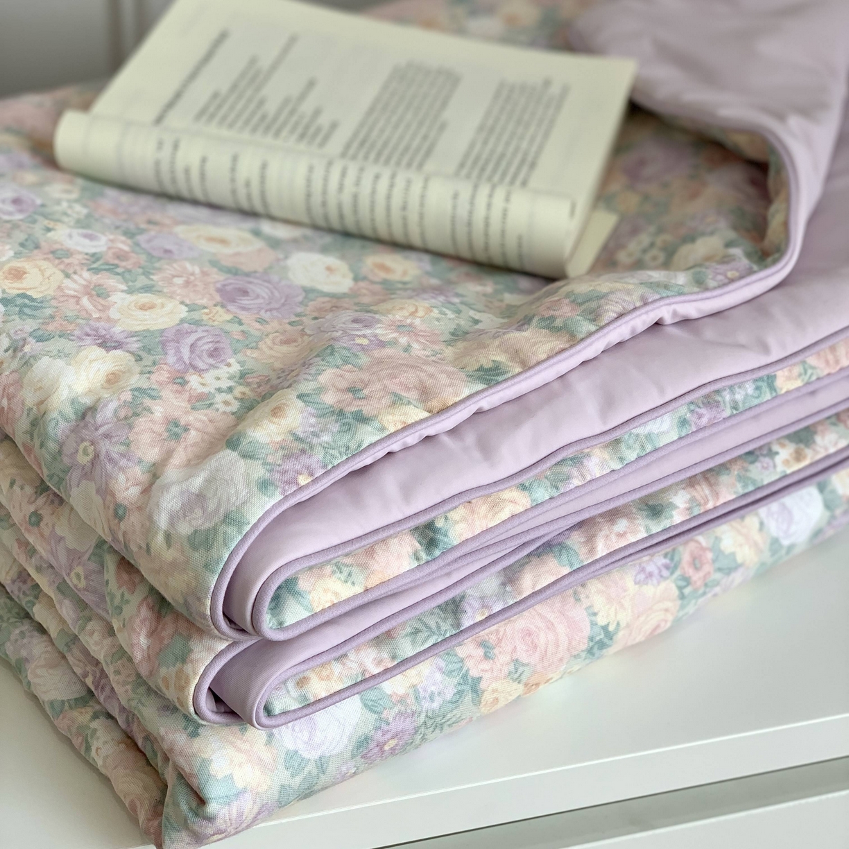 91家纺网 家纺一手货源 找家纺 源启生活 2026新品冰纱被 被子被芯 繁花