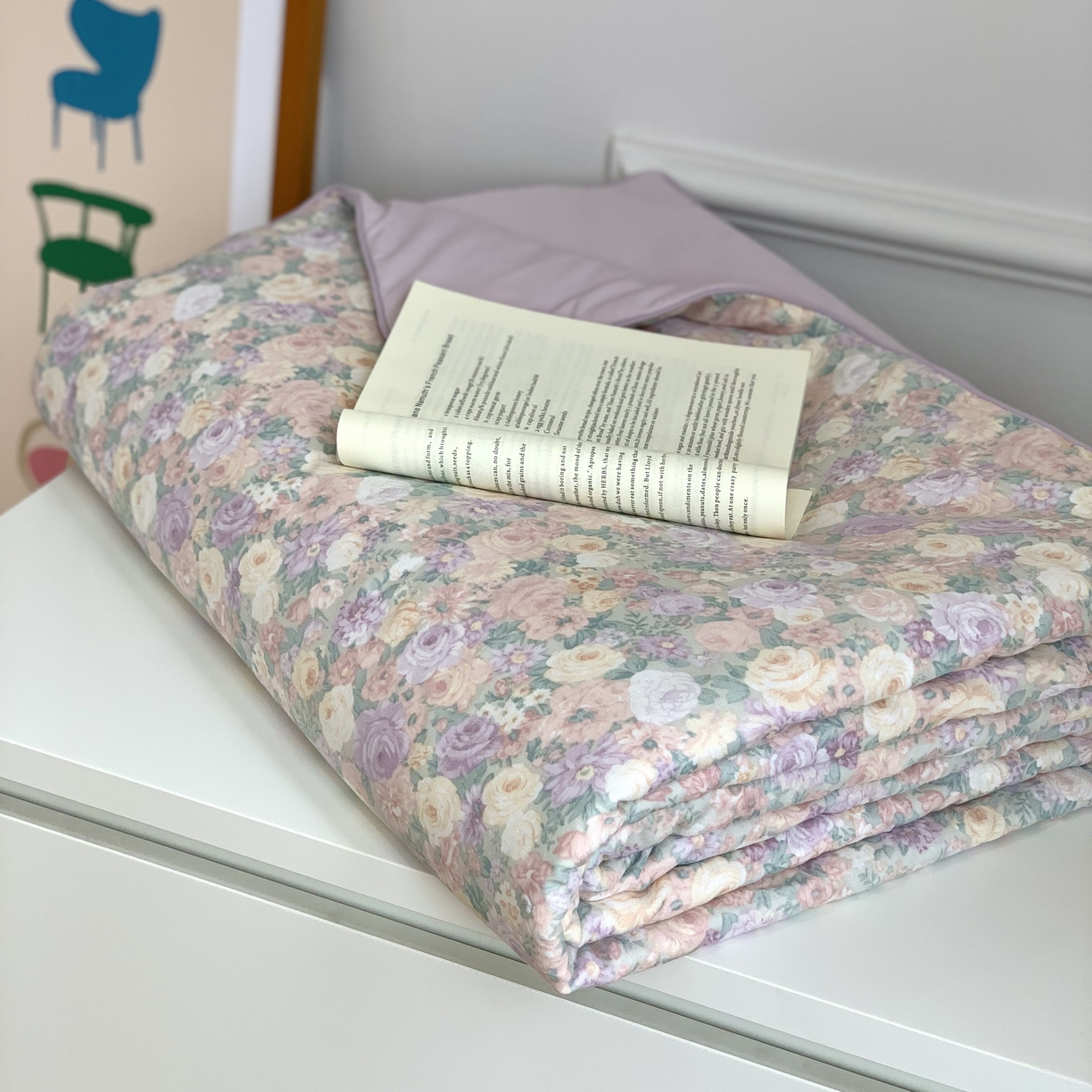 91家纺网 家纺一手货源 找家纺 源启生活 2026新品冰纱被 被子被芯 繁花