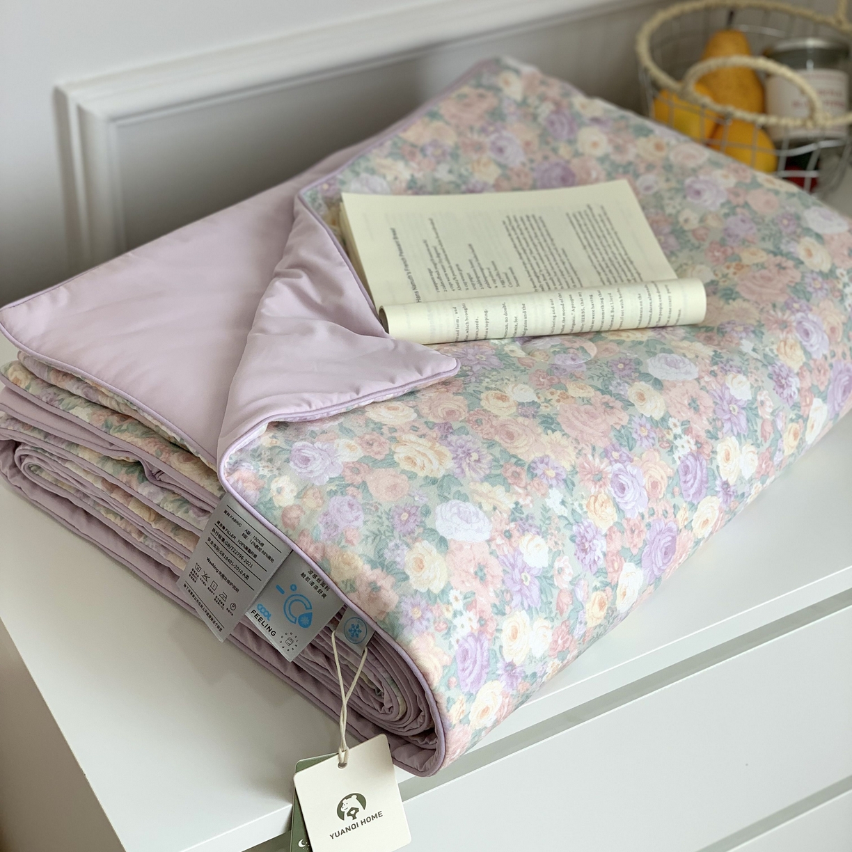 91家纺网 家纺一手货源 找家纺 源启生活 2026新品冰纱被 被子被芯 繁花