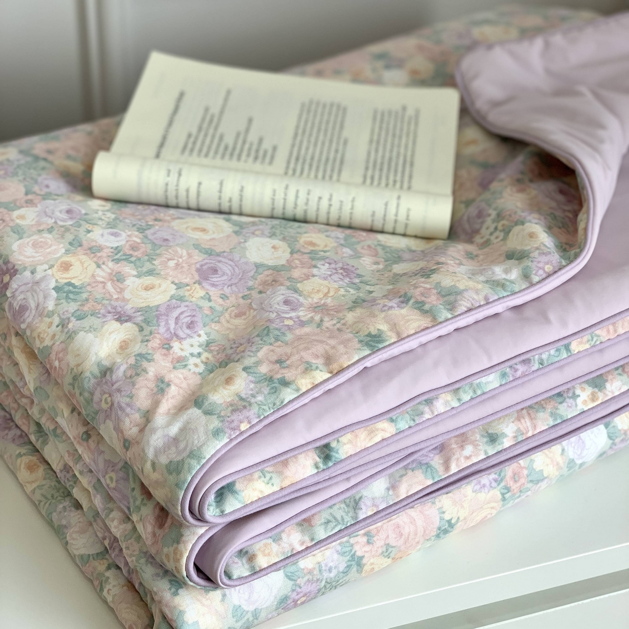 91家纺网 家纺一手货源 找家纺 源启生活 2026新品冰纱被 被子被芯 繁花