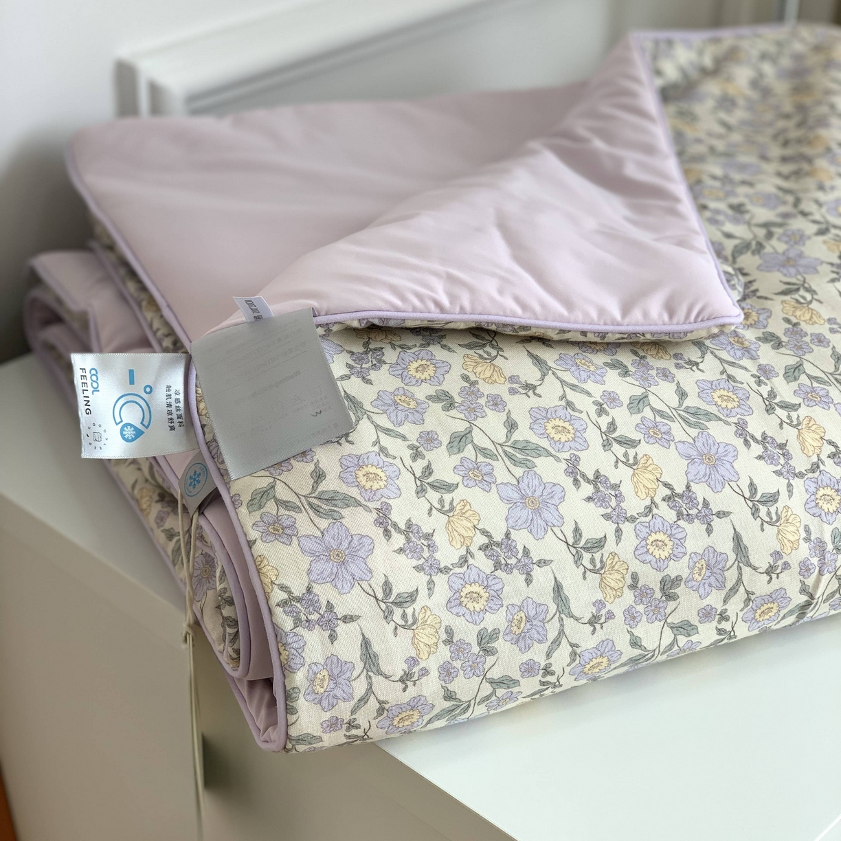 91家纺网 家纺一手货源 找家纺 源启生活 2026新品冰纱被 被子被芯 花语