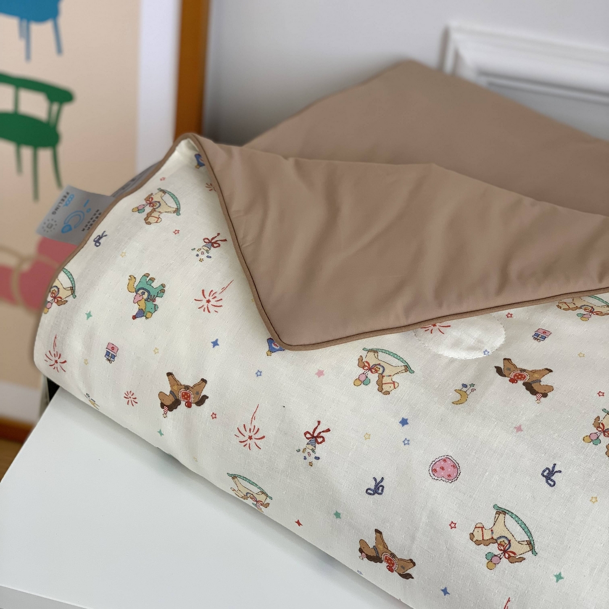 91家纺网 家纺一手货源 找家纺 源启生活 2026新品冰纱被 被子被芯 马上开心